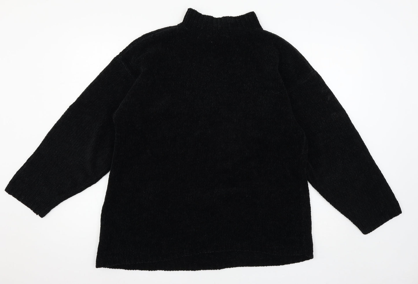 Womens UK Size S Nutshell Black Pullover Jumper