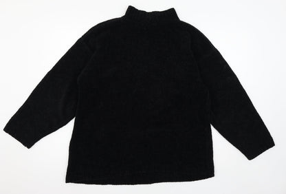 Womens UK Size S Nutshell Black Pullover Jumper