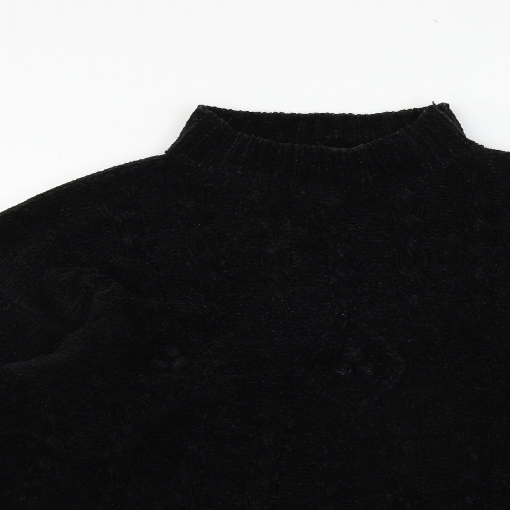 Womens UK Size S Nutshell Black Pullover Jumper