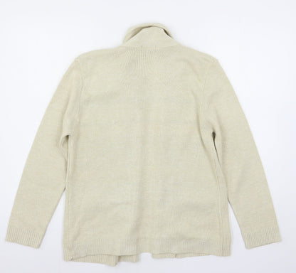 Hand to Hand Womens Ivory Striped Knit Pullover Jumper Size S