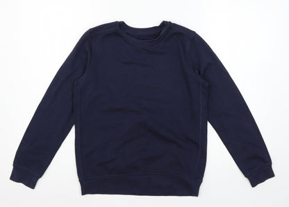 Marks and Spencer Boys Blue  Jersey Pullover Sweatshirt Size 11-12 Years