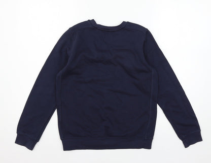 Marks and Spencer Boys Blue  Jersey Pullover Sweatshirt Size 11-12 Years
