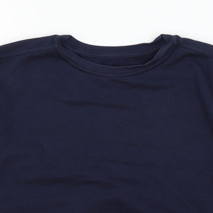 Marks and Spencer Boys Blue  Jersey Pullover Sweatshirt Size 11-12 Years