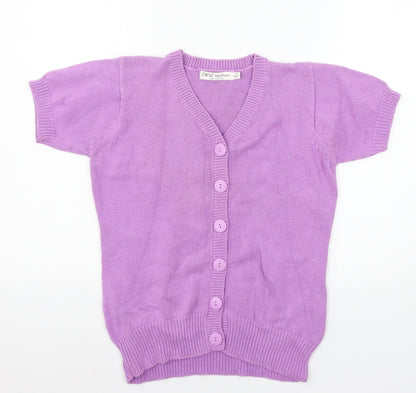 EWM Womens Purple  Knit Cardigan Jumper Size 10