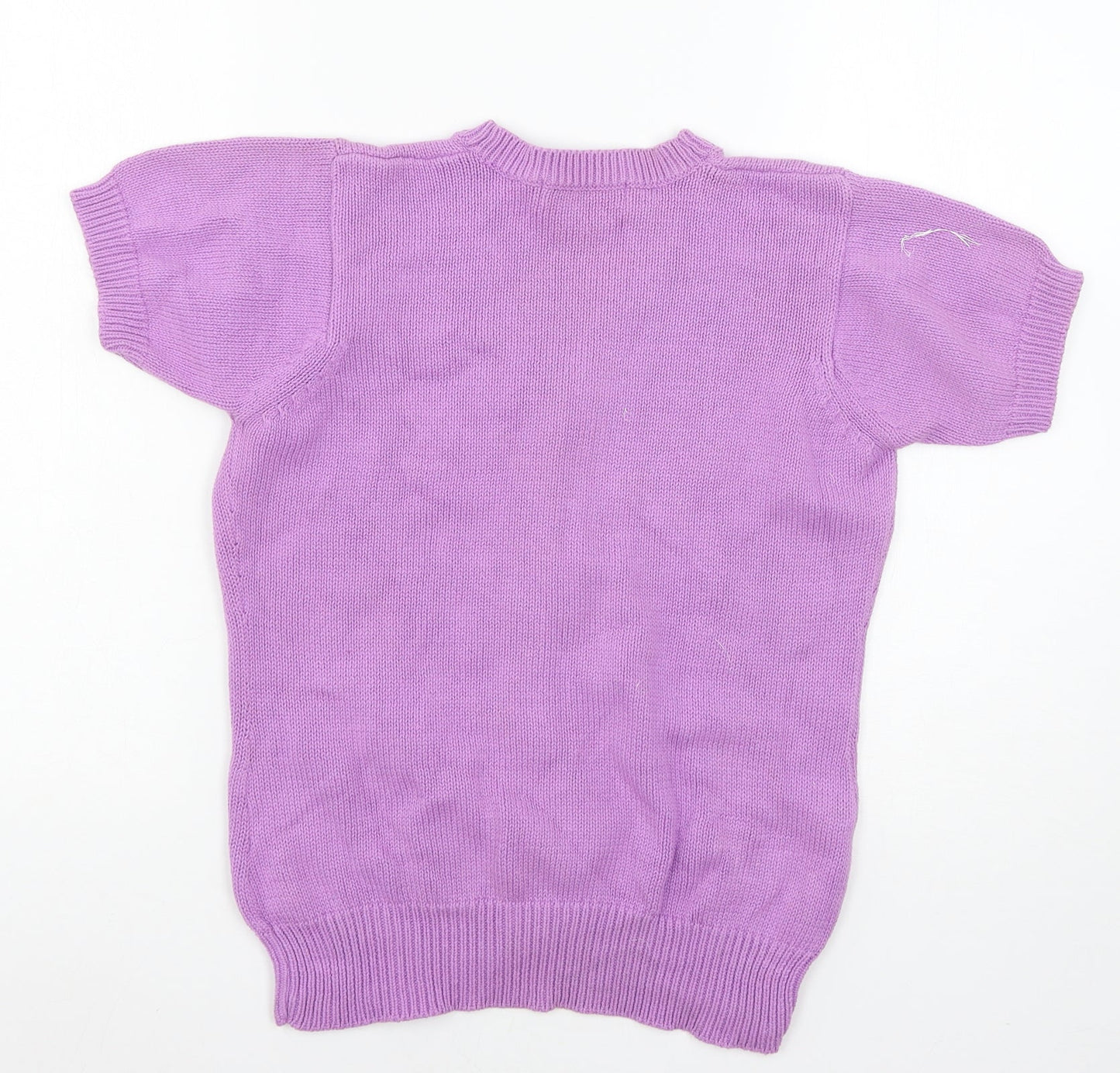 EWM Womens Purple  Knit Cardigan Jumper Size 10