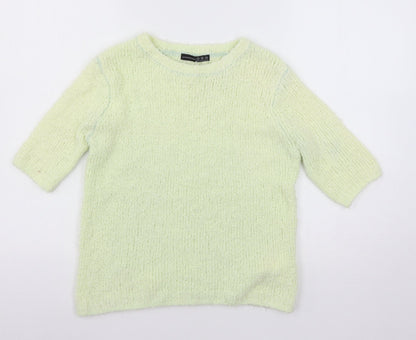 Atmosphere Womens Yellow  Knit Pullover Jumper Size 10