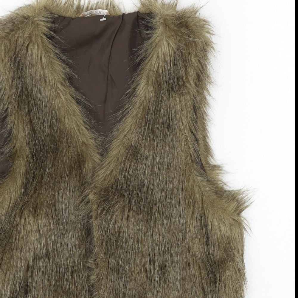 Avenue Womens Brown   Jacket Coat Size 8