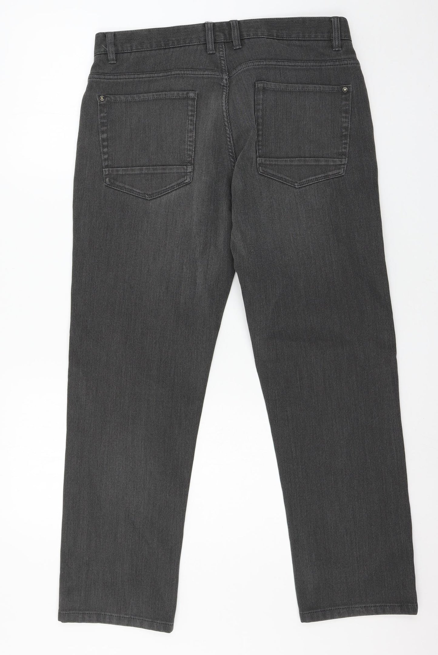 NEXT Womens Blue Striped Denim Straight Jeans Size 34 in L28 in