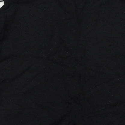 Diva Womens Black Striped Knit Pullover Jumper Size 10
