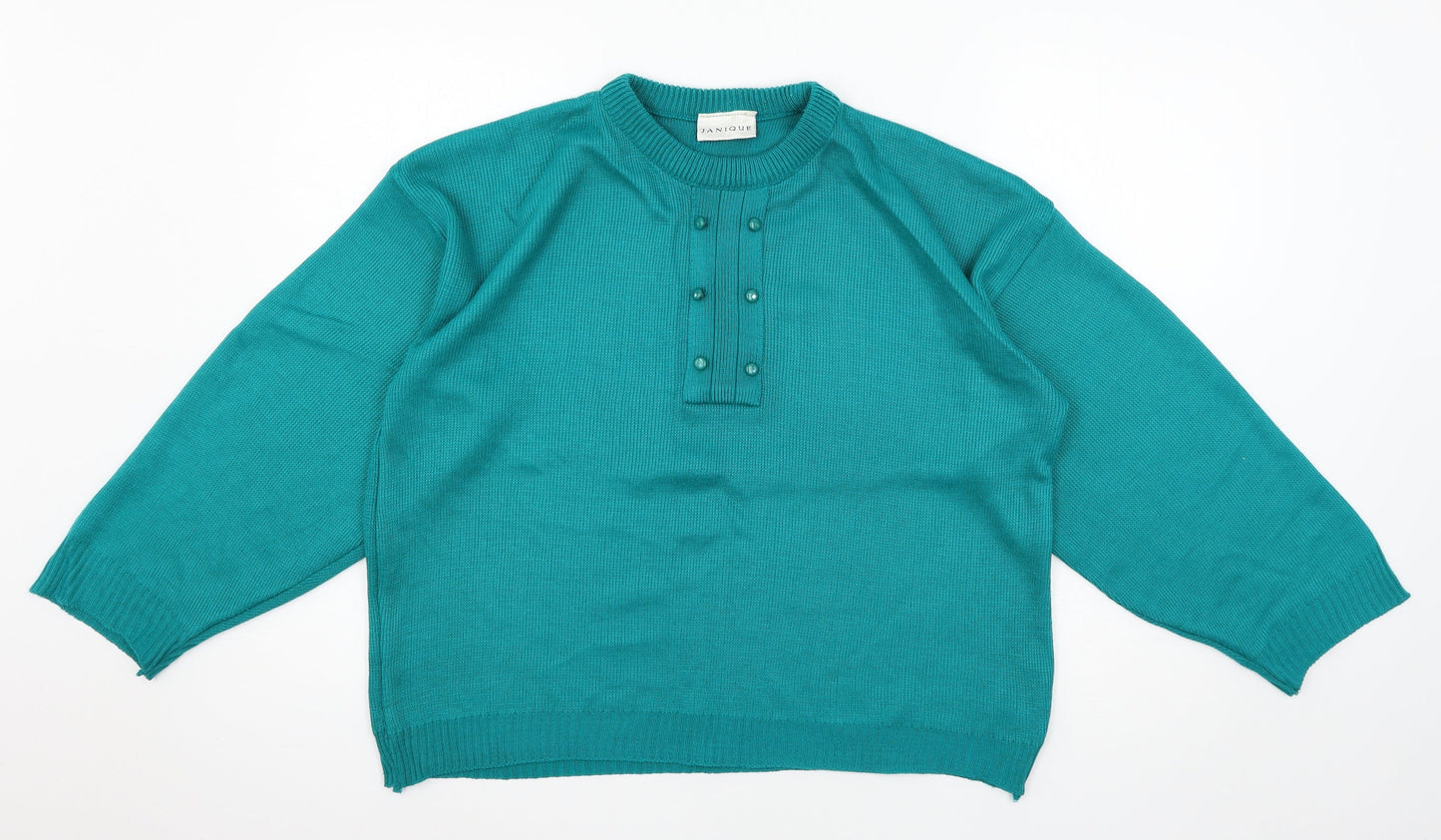 Womens UK Size 16 Janique Blue Pullover Jumper