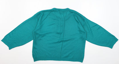 Womens UK Size 16 Janique Blue Pullover Jumper