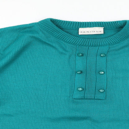 Womens UK Size 16 Janique Blue Pullover Jumper
