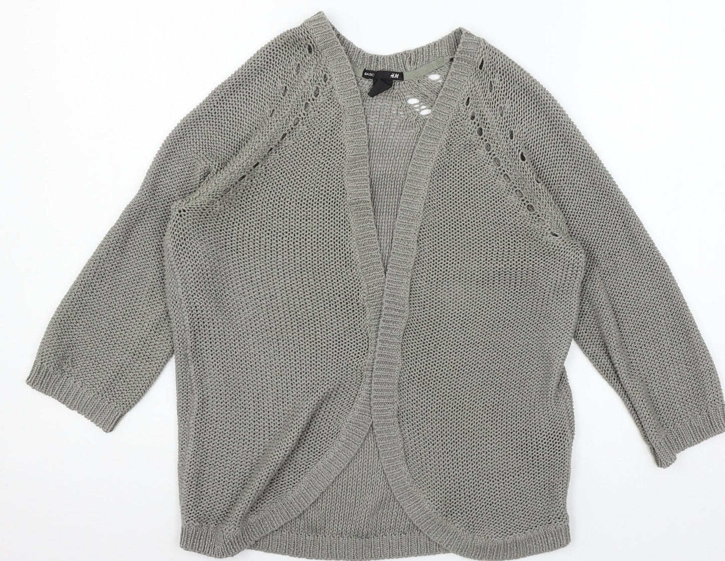 Womens UK Size XS H&M Grey Cardigan Jumper