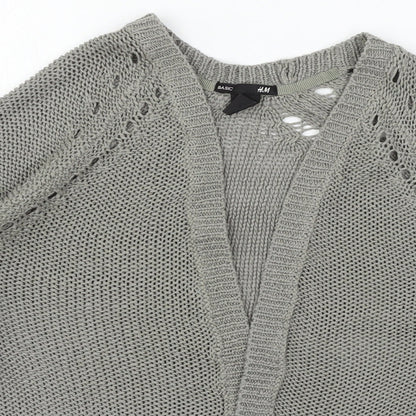 Womens UK Size XS H&M Grey Cardigan Jumper