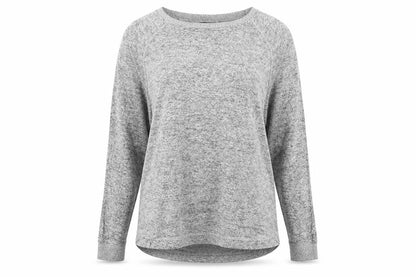 Modern Soul Womens Grey  Knit Pullover Jumper Size M