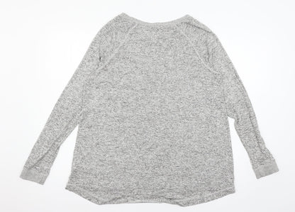 Modern Soul Womens Grey  Knit Pullover Jumper Size M