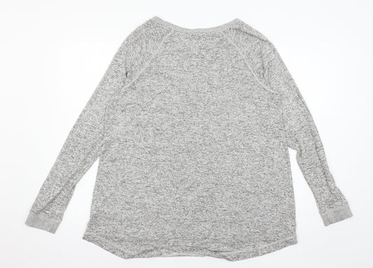 Modern Soul Womens Grey  Knit Pullover Jumper Size M