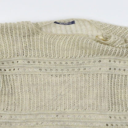 GIULIA Womens Ivory  Knit Pullover Jumper Size L