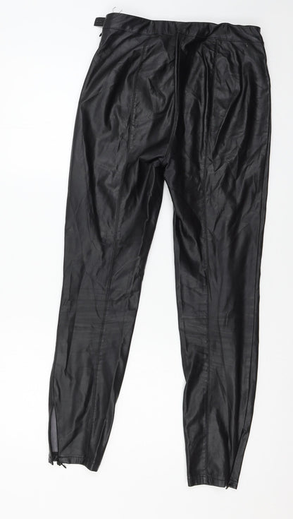 NEXT Womens Black   Trousers  Size 8 L27 in