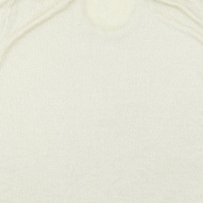 Preworn Womens Beige  Knit Basic T-Shirt Size 20