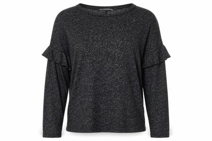 Womens UK Size 12 F&F Black Pullover Jumper