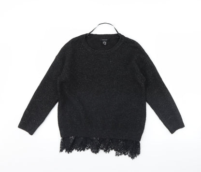 Womens UK Size 10 Atmosphere Black Pullover Jumper