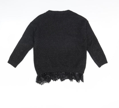 Womens UK Size 10 Atmosphere Black Pullover Jumper