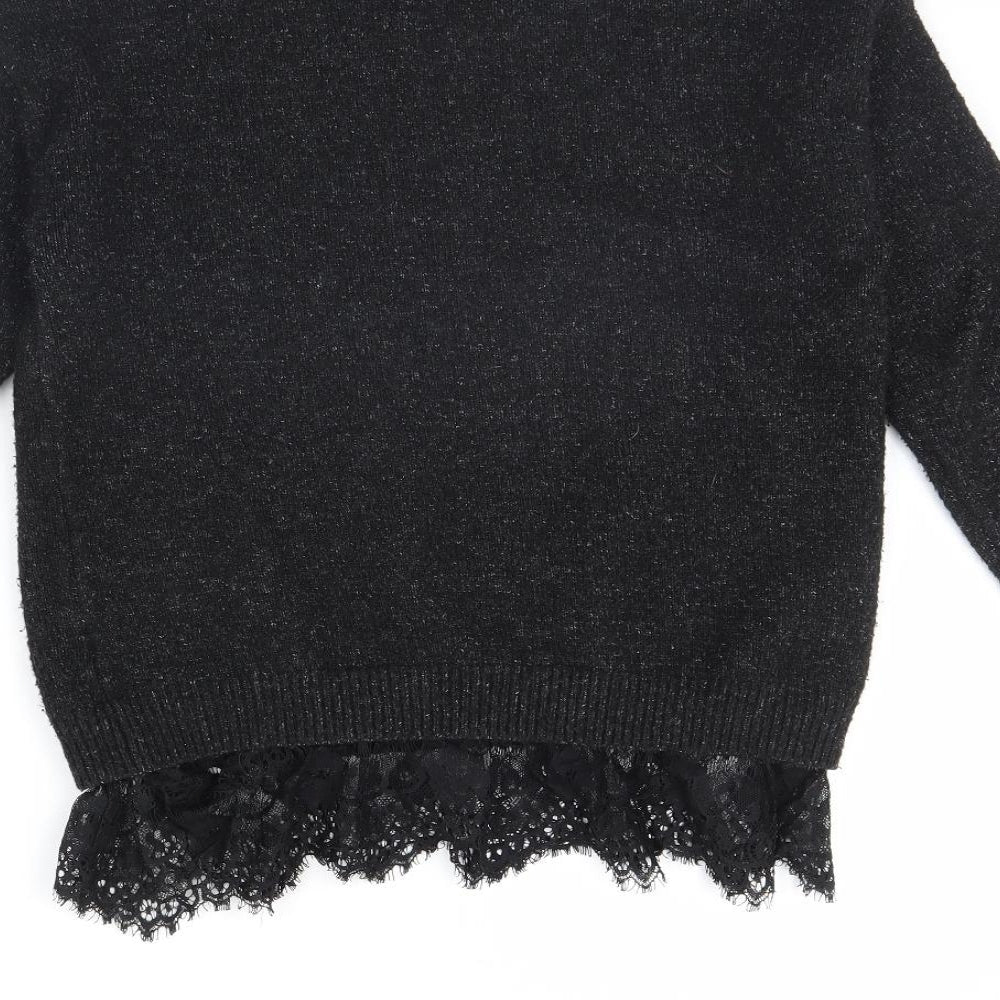 Womens UK Size 10 Atmosphere Black Pullover Jumper