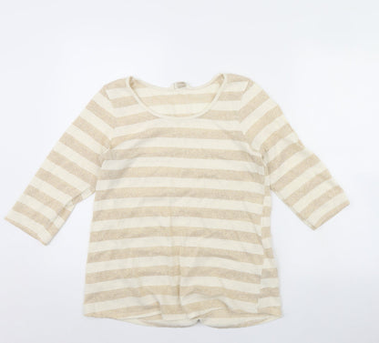 Womens UK Size 14 BHS Beige Pullover Jumper