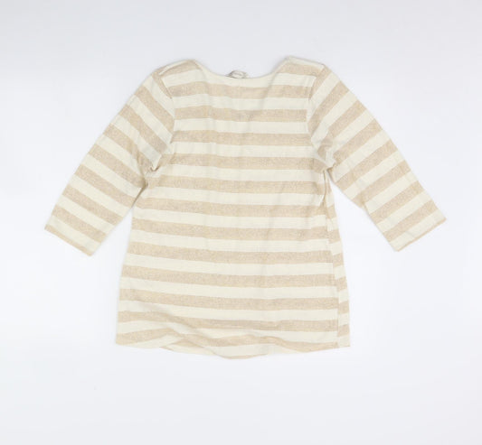 Womens UK Size 14 BHS Beige Pullover Jumper