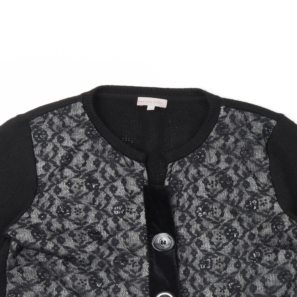 Womens UK Size L m&S Black Jacket