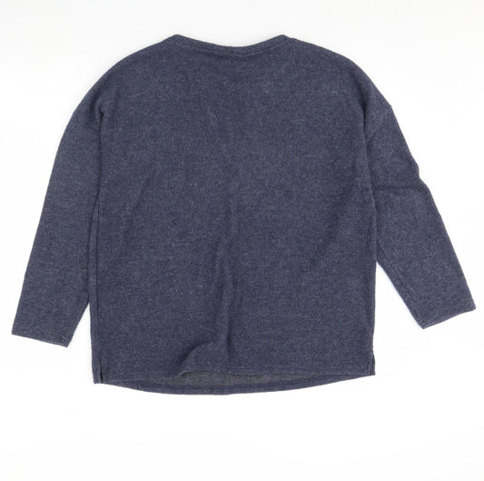 Nutmeg Womens Blue   Pullover Jumper Size 14