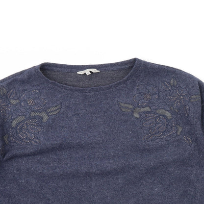 Nutmeg Womens Blue   Pullover Jumper Size 14