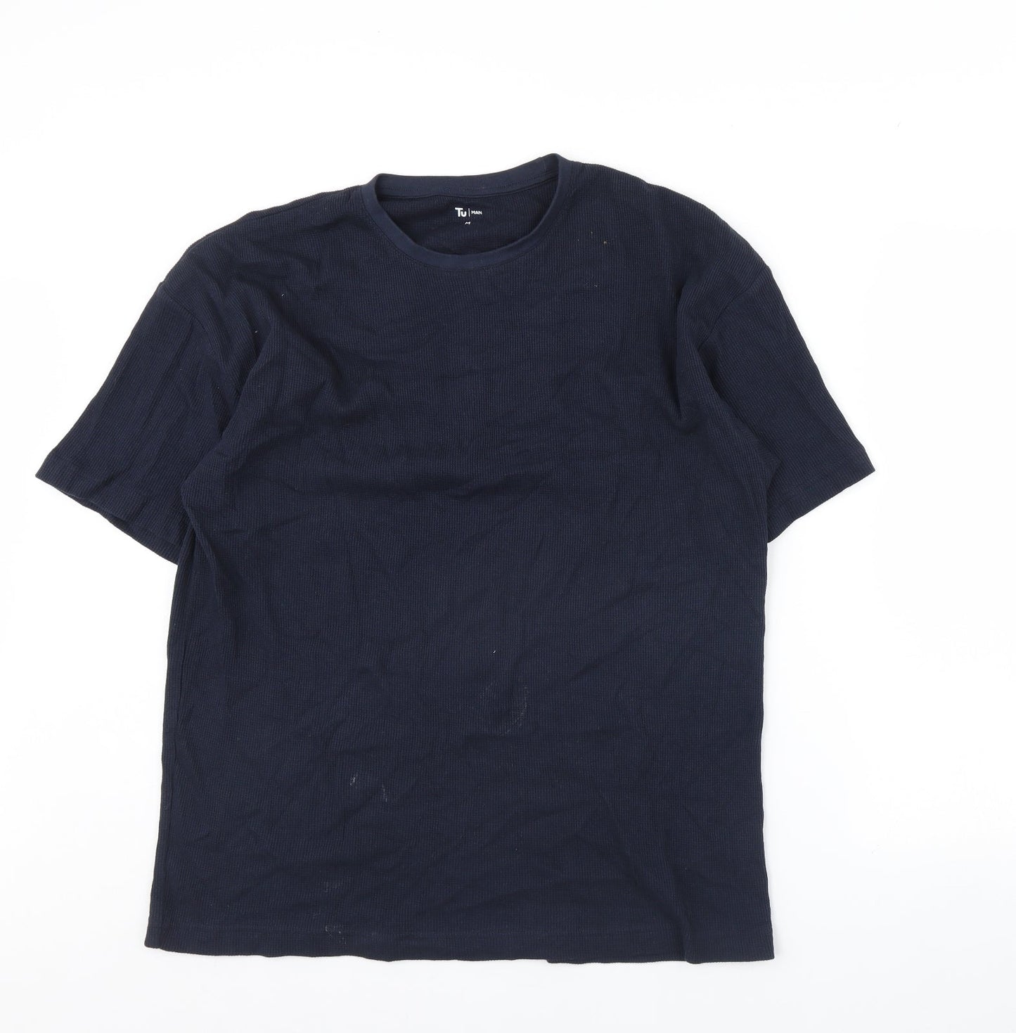 TU Mens Blue    T-Shirt Size M