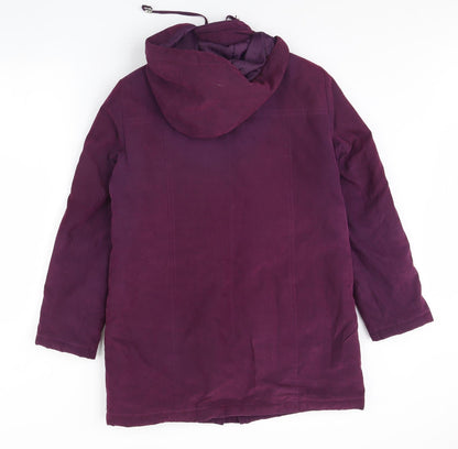 BM Womens Purple   Rain Coat Coat Size XS