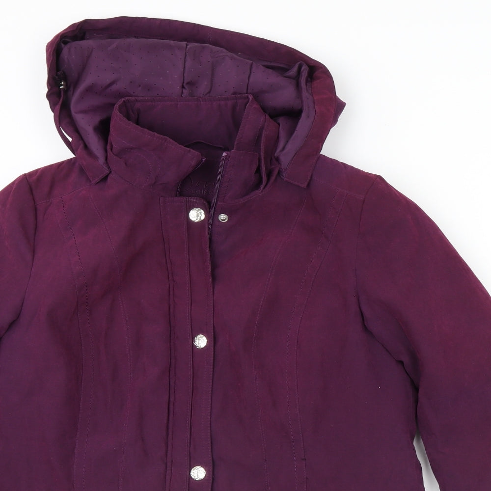 BM Womens Purple   Rain Coat Coat Size XS