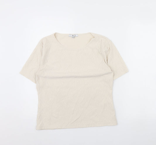 Womens UK Size M Klass Beige Basic Blouse