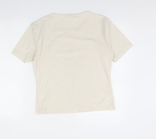 Womens UK Size M Klass Beige Basic Blouse