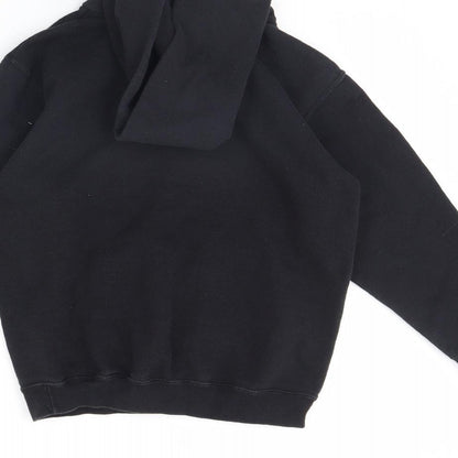 Fruit of the Loom Boys Black   Pullover Hoodie Size 9 Years