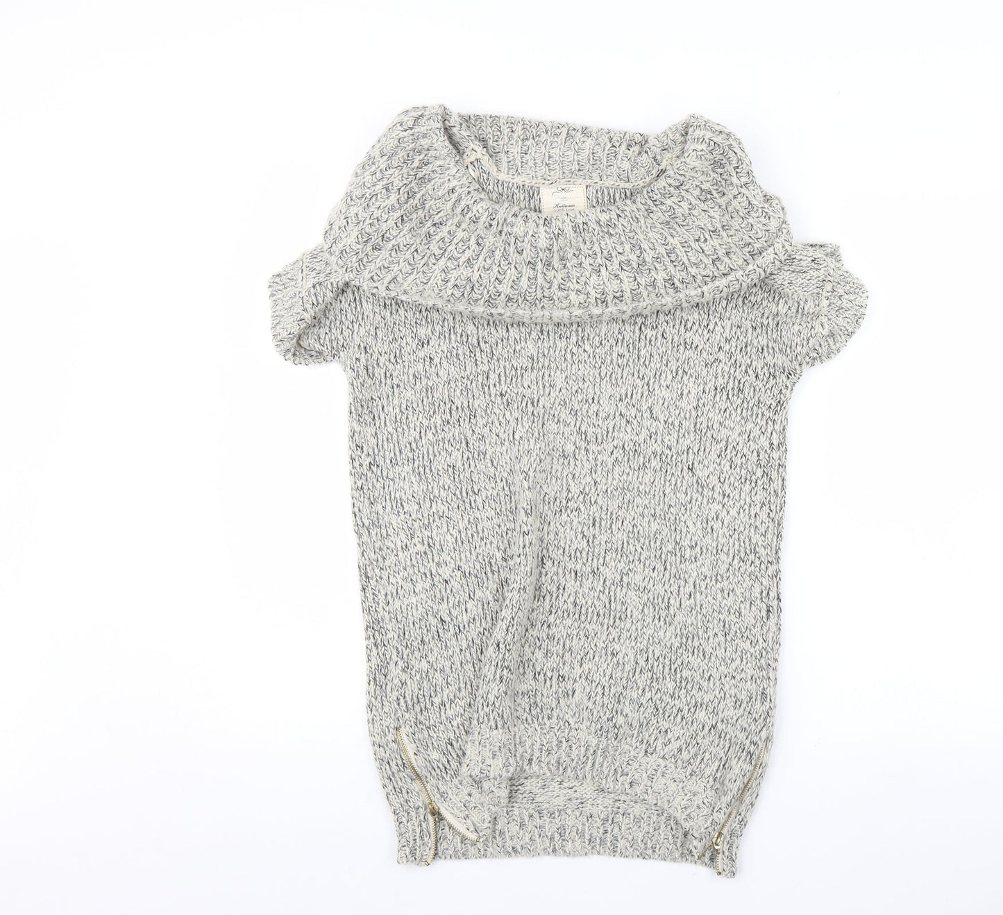 Womens UK Size S New Look Grey Pullover Jumper