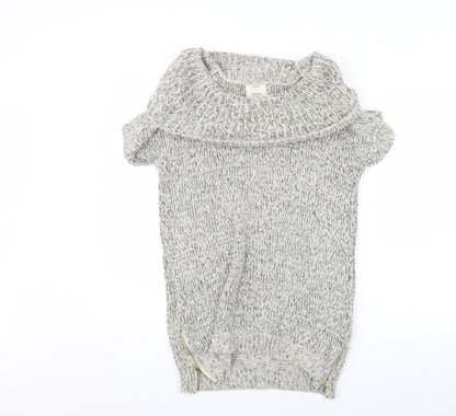 Womens UK Size S New Look Grey Pullover Jumper