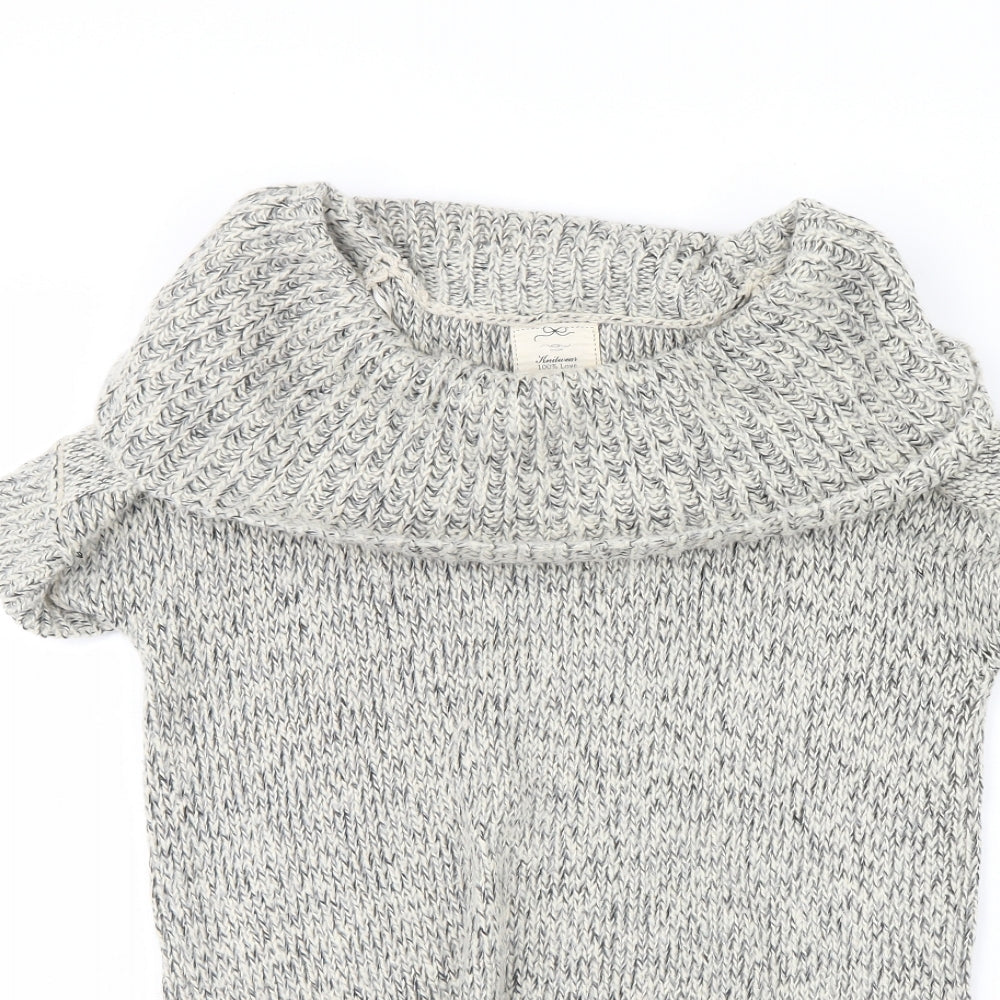 Womens UK Size S New Look Grey Pullover Jumper