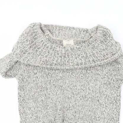 Womens UK Size S New Look Grey Pullover Jumper