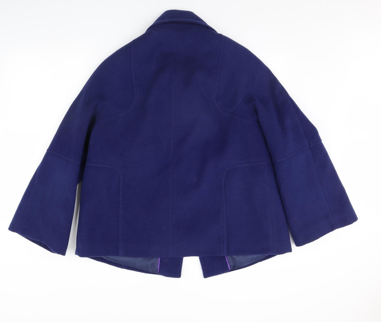 Womens UK Size 14 Preworn Blue Overcoat