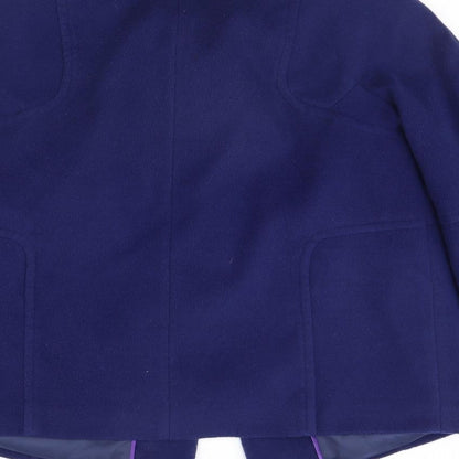 Womens UK Size 14 Preworn Blue Overcoat