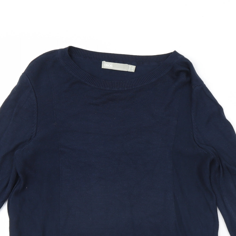 Womens UK Size 12 ASOS Blue Pullover Jumper