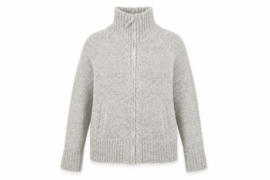 Front view of Berketex women’s beige jacket, size UK 10