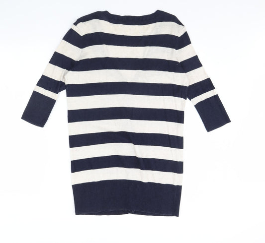 ASOS Womens Blue Striped  Cardigan Jumper Size 12