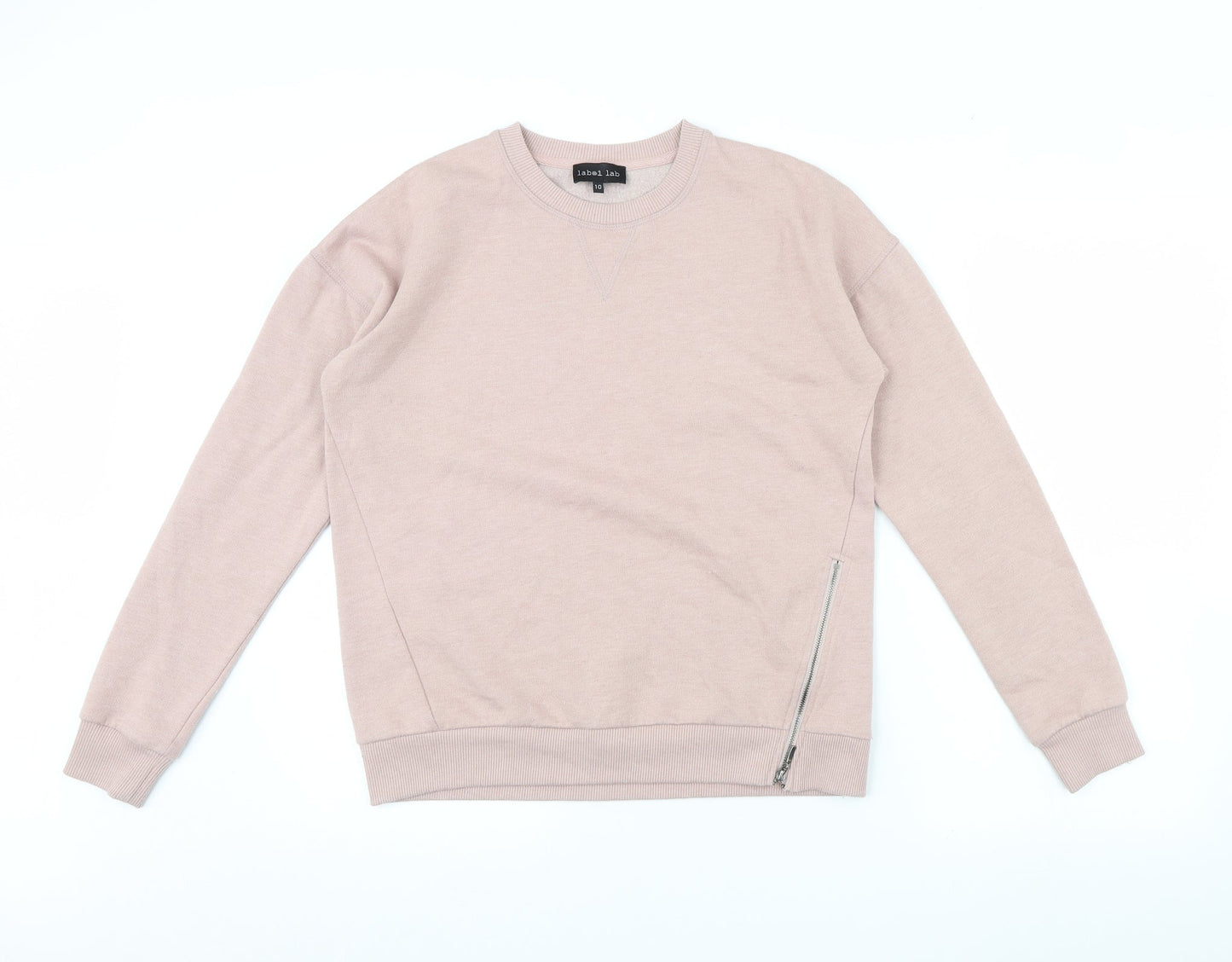 Womens UK Size 10 Label Lab Pink Pullover Jumper