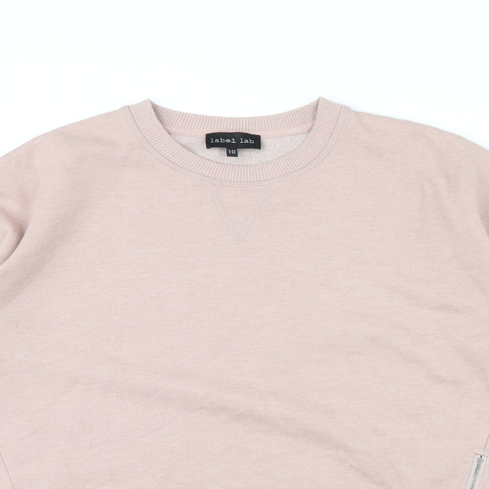 Womens UK Size 10 Label Lab Pink Pullover Jumper